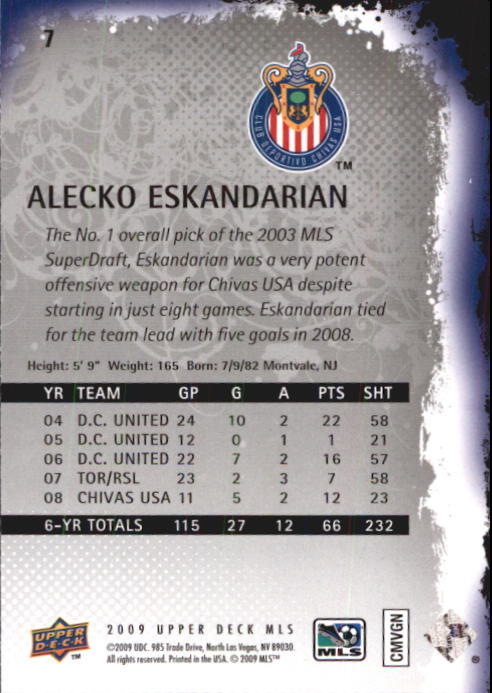 B6432- 2009 Upper Deck MLS Soccer Card #s 1-200 -You Pick- 15+ FREE US SHIP - Picture 15 of 384