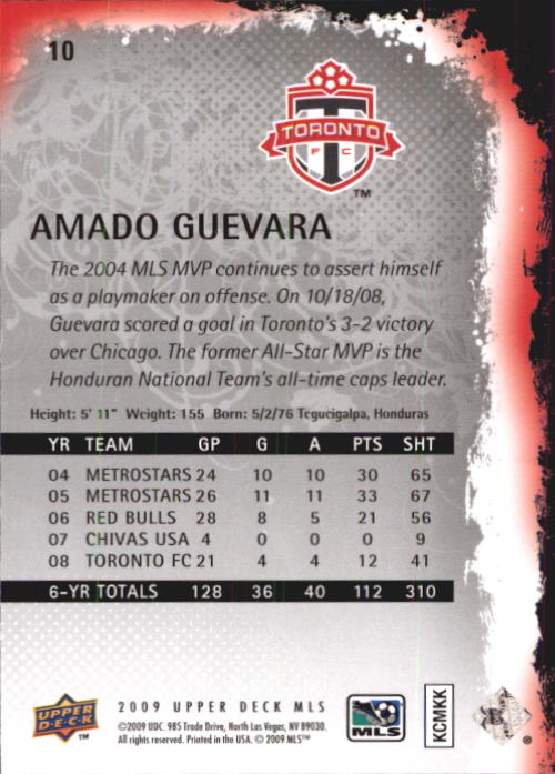 B6432- 2009 Upper Deck MLS Soccer Card #s 1-200 -You Pick- 15+ FREE US SHIP - Picture 21 of 384