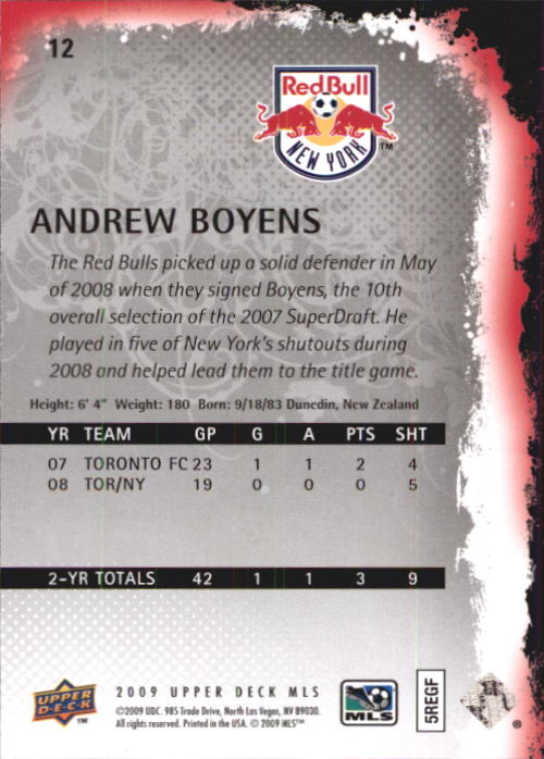 B6432- 2009 Upper Deck MLS Soccer Card #s 1-200 -You Pick- 15+ FREE US SHIP - Picture 25 of 384