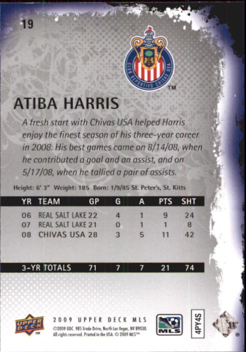 B6432- 2009 Upper Deck MLS Soccer Card #s 1-200 -You Pick- 15+ FREE US SHIP - Picture 39 of 384