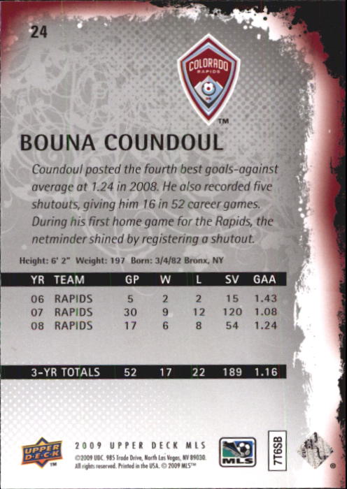 B6432- 2009 Upper Deck MLS Soccer Card #s 1-200 -You Pick- 15+ FREE US SHIP - Picture 49 of 384