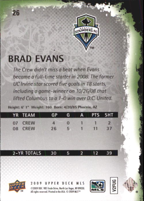 B6432- 2009 Upper Deck MLS Soccer Card #s 1-200 -You Pick- 15+ FREE US SHIP - Picture 53 of 384