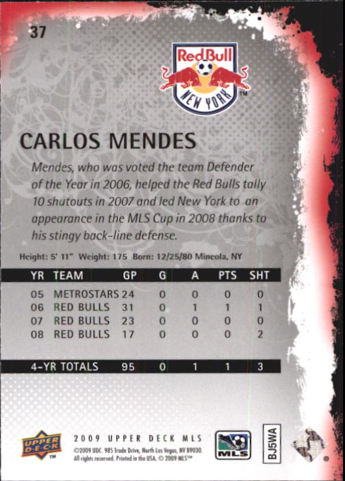 B6432- 2009 Upper Deck MLS Soccer Card #s 1-200 -You Pick- 15+ FREE US SHIP - Picture 75 of 384