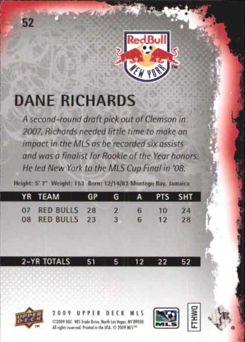 B6432- 2009 Upper Deck MLS Soccer Card #s 1-200 -You Pick- 15+ FREE US SHIP - Picture 99 of 384