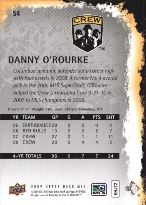 B6432- 2009 Upper Deck MLS Soccer Card #s 1-200 -You Pick- 15+ FREE US SHIP - Picture 103 of 384