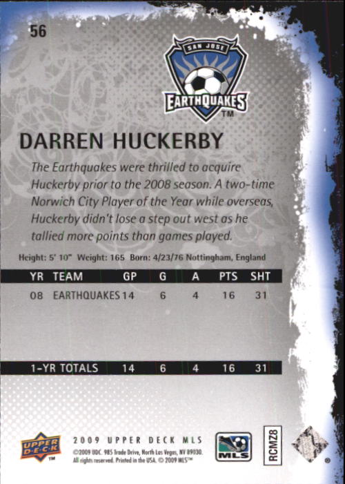 B6432- 2009 Upper Deck MLS Soccer Card #s 1-200 -You Pick- 15+ FREE US SHIP - Picture 107 of 384