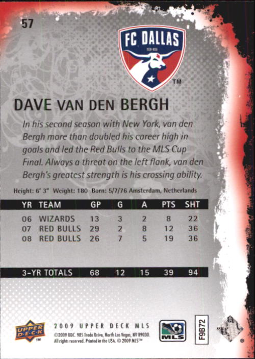 B6432- 2009 Upper Deck MLS Soccer Card #s 1-200 -You Pick- 15+ FREE US SHIP - Picture 109 of 384