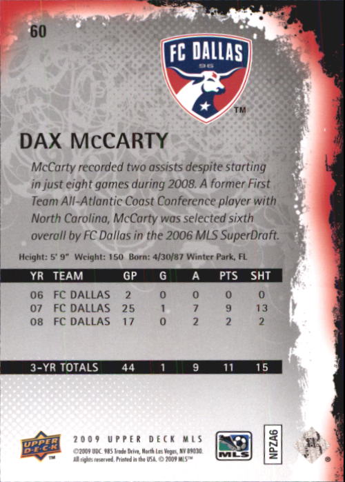 B6432- 2009 Upper Deck MLS Soccer Card #s 1-200 -You Pick- 15+ FREE US SHIP - Picture 114 of 384