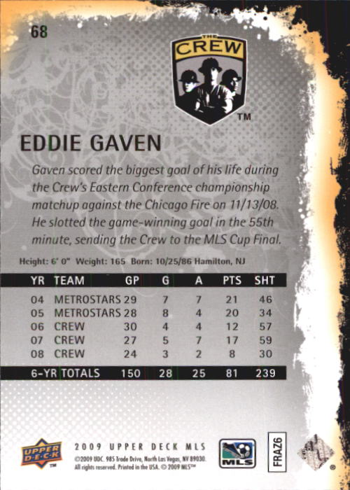 B6432- 2009 Upper Deck MLS Soccer Card #s 1-200 -You Pick- 15+ FREE US SHIP - Picture 130 of 384