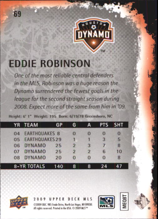 B6432- 2009 Upper Deck MLS Soccer Card #s 1-200 -You Pick- 15+ FREE US SHIP - Picture 132 of 384