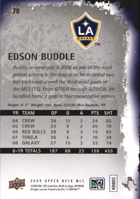 B6432- 2009 Upper Deck MLS Soccer Card #s 1-200 -You Pick- 15+ FREE US SHIP - Picture 134 of 384