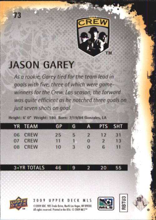 B6432- 2009 Upper Deck MLS Soccer Card #s 1-200 -You Pick- 15+ FREE US SHIP - Picture 138 of 384