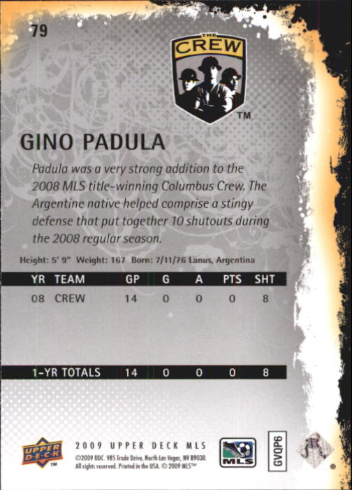 B6432- 2009 Upper Deck MLS Soccer Card #s 1-200 -You Pick- 15+ FREE US SHIP - Picture 150 of 384