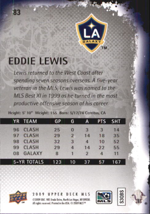 B6432- 2009 Upper Deck MLS Soccer Card #s 1-200 -You Pick- 15+ FREE US SHIP - Picture 156 of 384