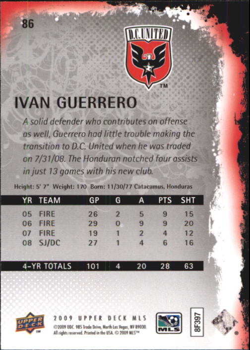 B6432- 2009 Upper Deck MLS Soccer Card #s 1-200 -You Pick- 15+ FREE US SHIP - Picture 162 of 384