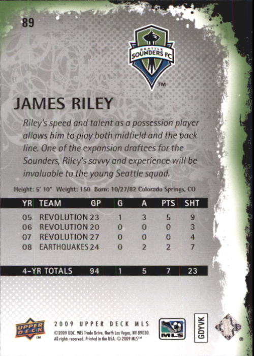 B6432- 2009 Upper Deck MLS Soccer Card #s 1-200 -You Pick- 15+ FREE US SHIP - Picture 168 of 384