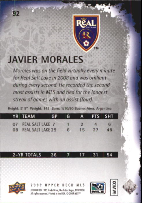 B6432- 2009 Upper Deck MLS Soccer Card #s 1-200 -You Pick- 15+ FREE US SHIP - Picture 174 of 384