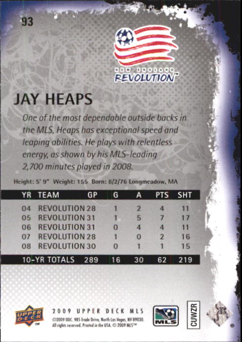 B6432- 2009 Upper Deck MLS Soccer Card #s 1-200 -You Pick- 15+ FREE US SHIP - Picture 176 of 384