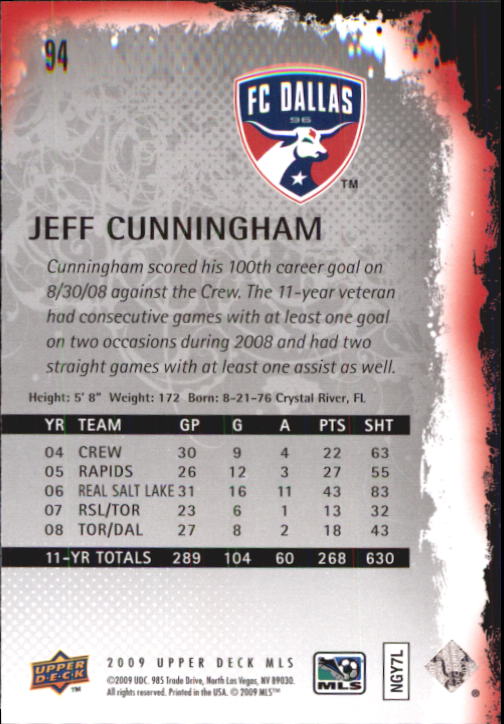 B6432- 2009 Upper Deck MLS Soccer Card #s 1-200 -You Pick- 15+ FREE US SHIP - Picture 178 of 384