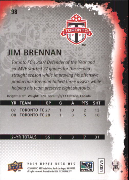 B6432- 2009 Upper Deck MLS Soccer Card #s 1-200 -You Pick- 15+ FREE US SHIP - Picture 186 of 384