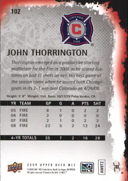 B6432- 2009 Upper Deck MLS Soccer Card #s 1-200 -You Pick- 15+ FREE US SHIP - Picture 194 of 384