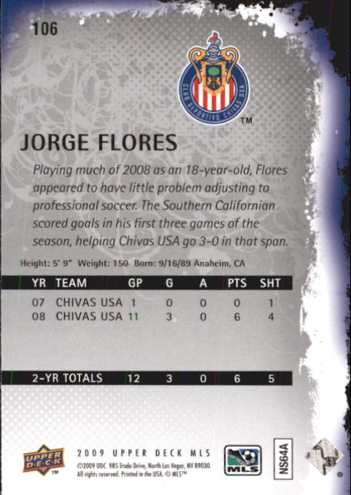 B6432- 2009 Upper Deck MLS Soccer Card #s 1-200 -You Pick- 15+ FREE US SHIP - Picture 200 of 384