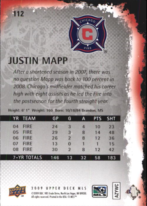 B6432- 2009 Upper Deck MLS Soccer Card #s 1-200 -You Pick- 15+ FREE US SHIP - Picture 210 of 384