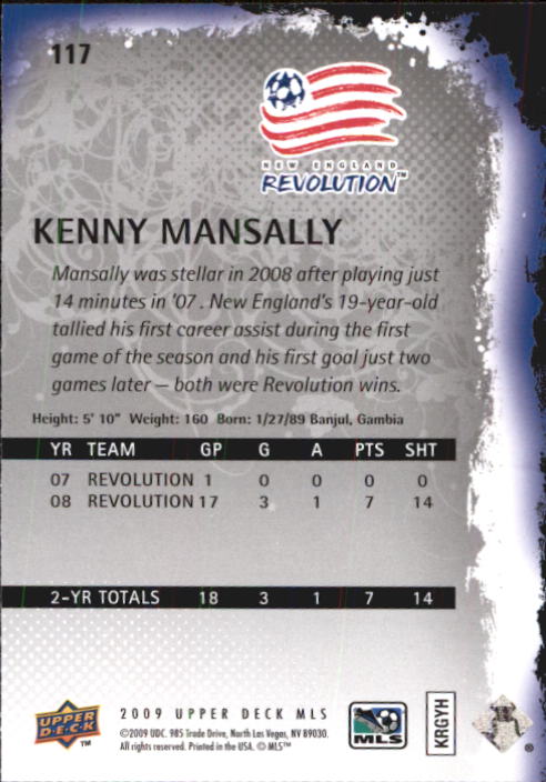 B6432- 2009 Upper Deck MLS Soccer Card #s 1-200 -You Pick- 15+ FREE US SHIP - Picture 218 of 384