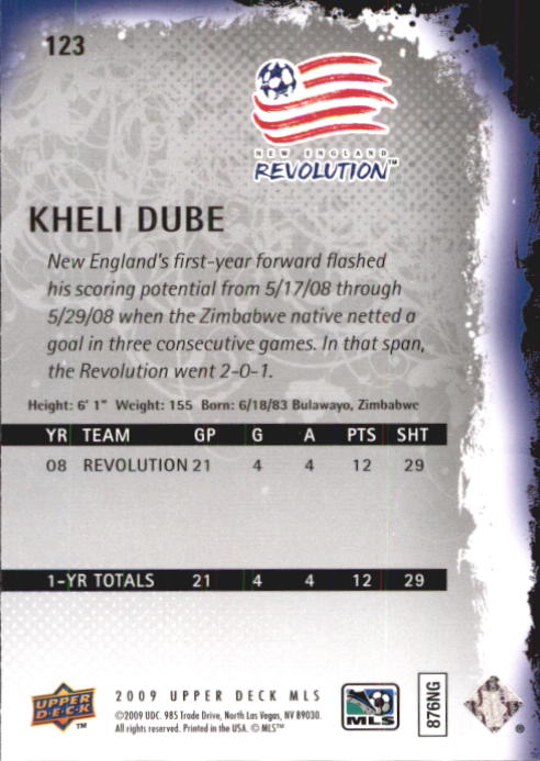 B6432- 2009 Upper Deck MLS Soccer Card #s 1-200 -You Pick- 15+ FREE US SHIP - Picture 230 of 384