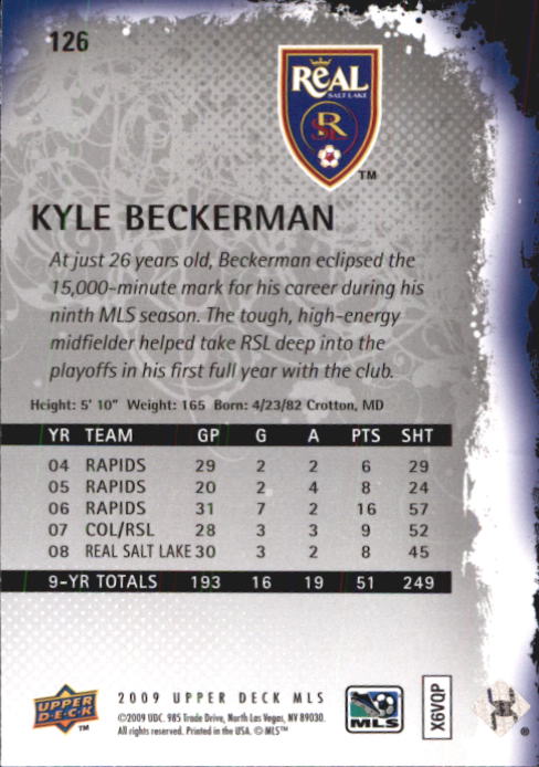 B6432- 2009 Upper Deck MLS Soccer Card #s 1-200 -You Pick- 15+ FREE US SHIP - Picture 236 of 384