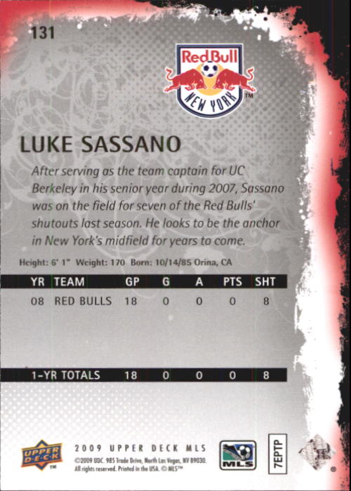 B6432- 2009 Upper Deck MLS Soccer Card #s 1-200 -You Pick- 15+ FREE US SHIP - Picture 246 of 384