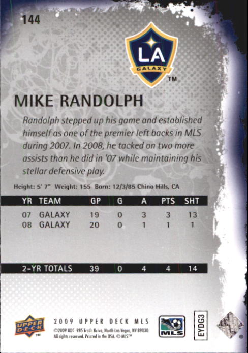 B6432- 2009 Upper Deck MLS Soccer Card #s 1-200 -You Pick- 15+ FREE US SHIP - Picture 272 of 384