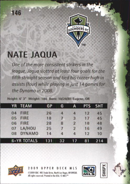 B6432- 2009 Upper Deck MLS Soccer Card #s 1-200 -You Pick- 15+ FREE US SHIP - Picture 276 of 384