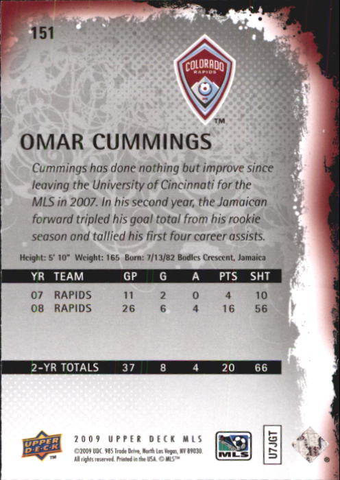 B6432- 2009 Upper Deck MLS Soccer Card #s 1-200 -You Pick- 15+ FREE US SHIP - Picture 286 of 384