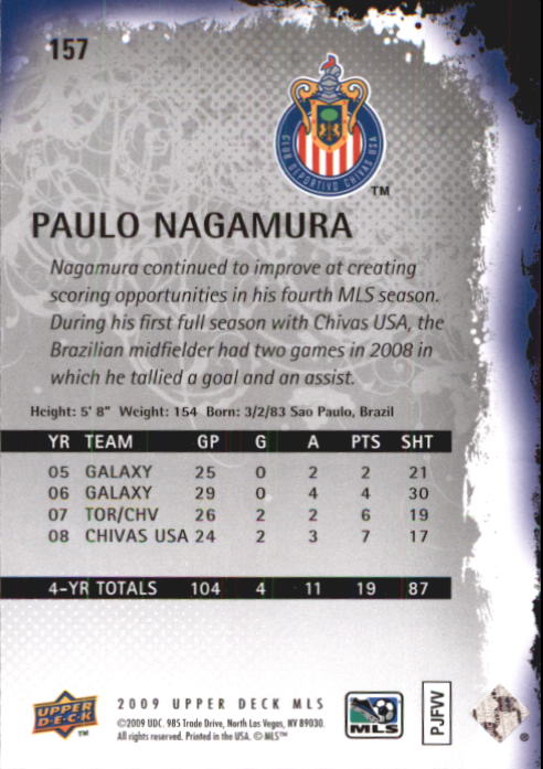 B6432- 2009 Upper Deck MLS Soccer Card #s 1-200 -You Pick- 15+ FREE US SHIP - Picture 298 of 384