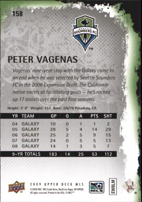 B6432- 2009 Upper Deck MLS Soccer Card #s 1-200 -You Pick- 15+ FREE US SHIP - Picture 300 of 384