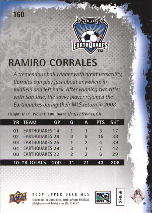 B6432- 2009 Upper Deck MLS Soccer Card #s 1-200 -You Pick- 15+ FREE US SHIP - Picture 304 of 384