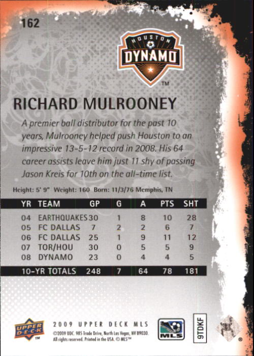 B6432- 2009 Upper Deck MLS Soccer Card #s 1-200 -You Pick- 15+ FREE US SHIP - Picture 308 of 384