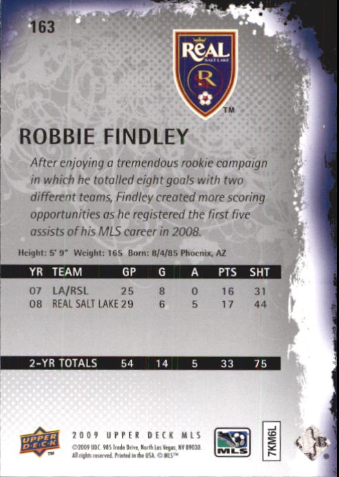 B6432- 2009 Upper Deck MLS Soccer Card #s 1-200 -You Pick- 15+ FREE US SHIP - Picture 310 of 384