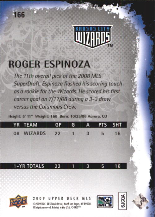 B6432- 2009 Upper Deck MLS Soccer Card #s 1-200 -You Pick- 15+ FREE US SHIP - Picture 316 of 384