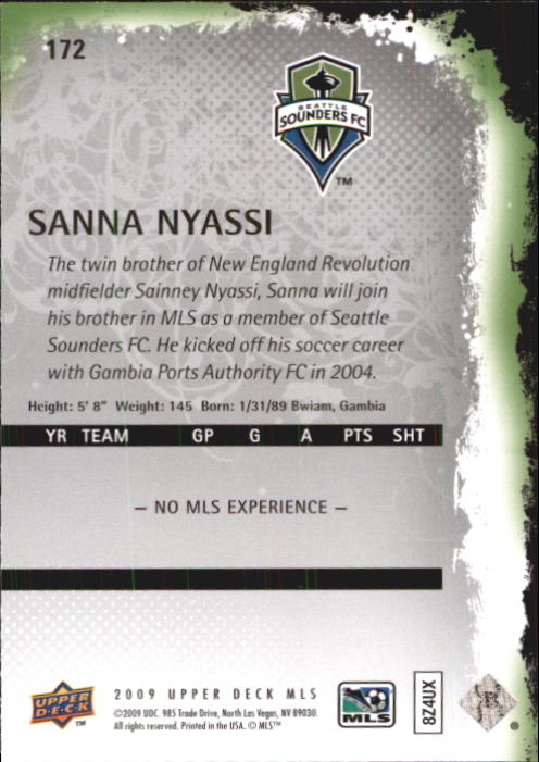 B6432- 2009 Upper Deck MLS Soccer Card #s 1-200 -You Pick- 15+ FREE US SHIP - Picture 328 of 384