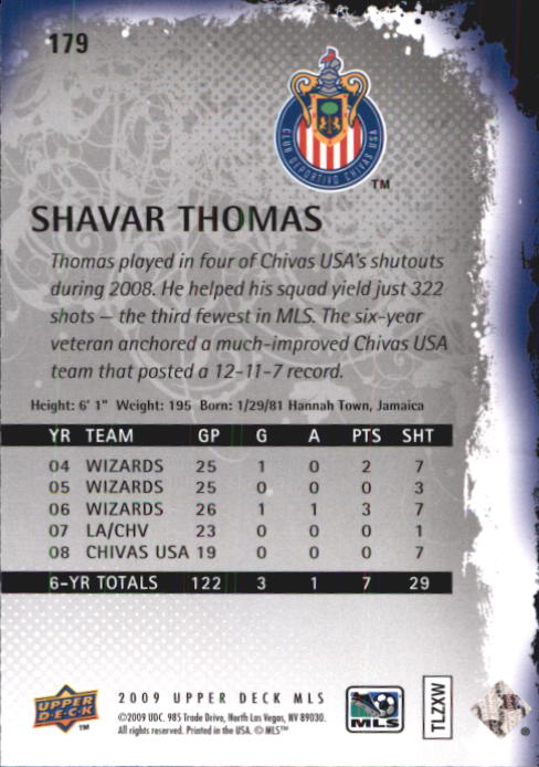 B6432- 2009 Upper Deck MLS Soccer Card #s 1-200 -You Pick- 15+ FREE US SHIP - Picture 342 of 384