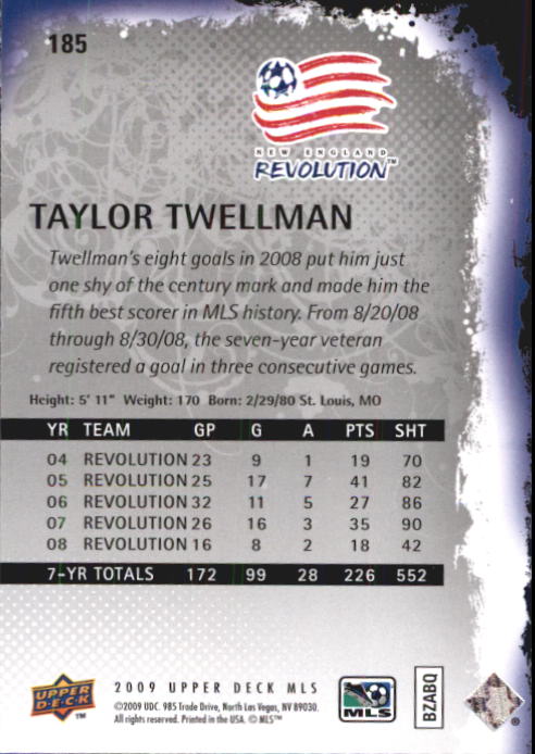 B6432- 2009 Upper Deck MLS Soccer Card #s 1-200 -You Pick- 15+ FREE US SHIP - Picture 354 of 384