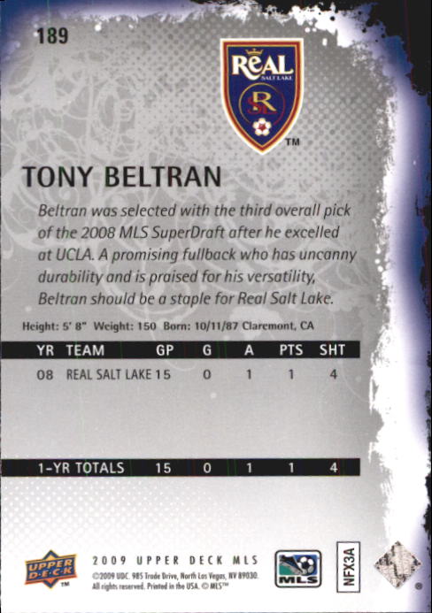 B6432- 2009 Upper Deck MLS Soccer Card #s 1-200 -You Pick- 15+ FREE US SHIP - Picture 362 of 384