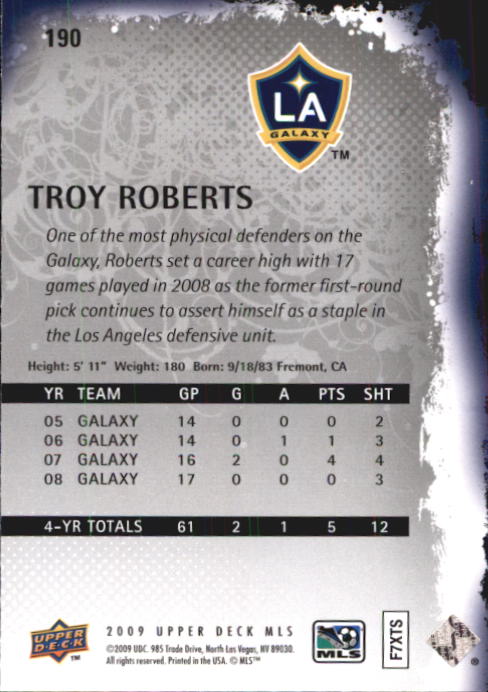 B6432- 2009 Upper Deck MLS Soccer Card #s 1-200 -You Pick- 15+ FREE US SHIP - Picture 364 of 384