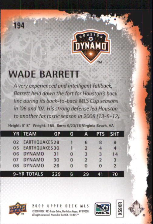 B6432- 2009 Upper Deck MLS Soccer Card #s 1-200 -You Pick- 15+ FREE US SHIP - Picture 372 of 384