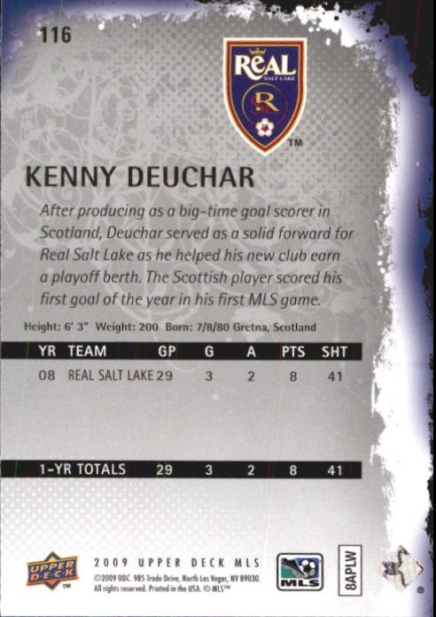 B6432- 2009 Upper Deck MLS Soccer Card #s 1-200 -You Pick- 15+ FREE US SHIP - Picture 216 of 384