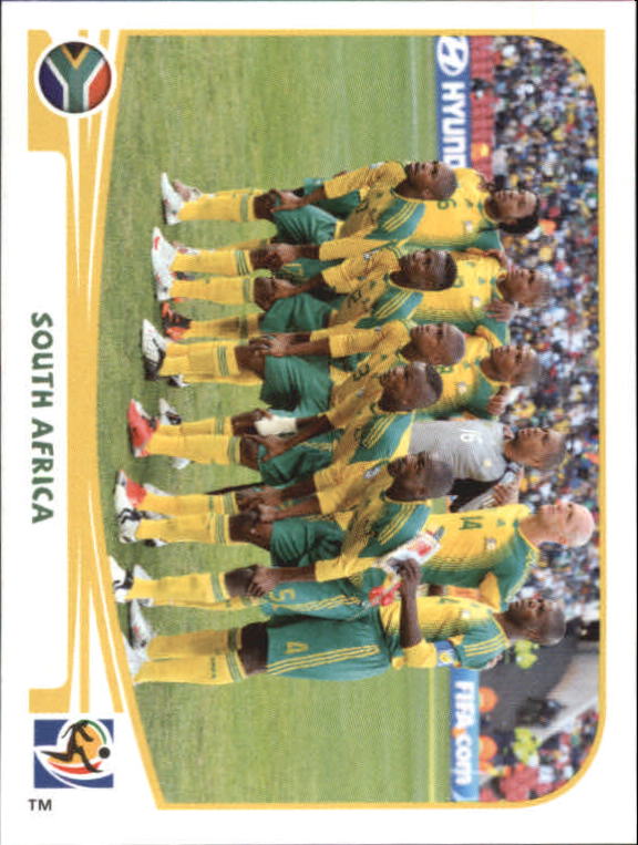 2010 Panini World Cup Stickers #30 South Africa Team Photo
