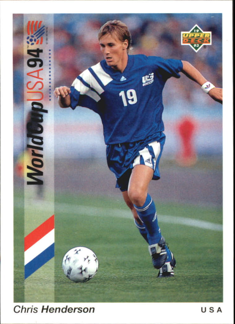 1993 Upper Deck World Cup 94 Preview English/Spanish #19 Chris Henderson