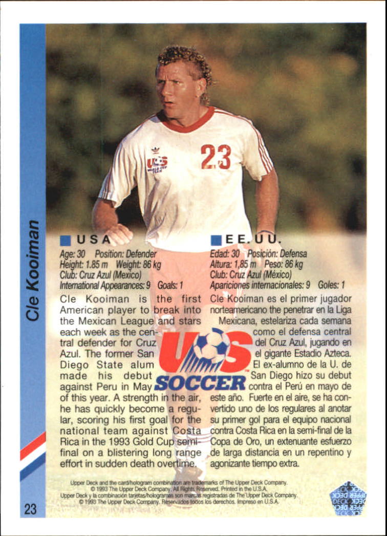 thumbnail image 2 of 1993 Upper Deck World Cup Soccer Preview Cards (German/English) - Singles You Pick 2 of 2